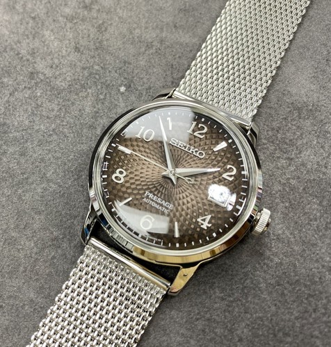 SEIKO Presage SRPF39J1 Automatic Diamond Charcoal Cocktail Made in Japan |  eBay