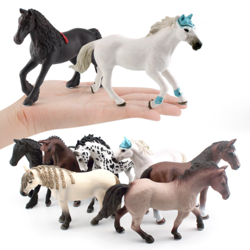 Simulation wild animala Stallion/horse model Ornament Kid Toy #
