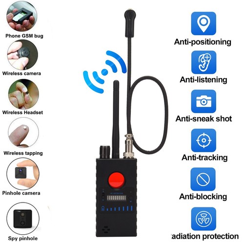 Hidden Camera Detector Anti Spy Alarm LED Scanner Bug Finder GPS Tracker Device - Picture 2 of 12