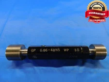 .86 48 NS THREAD PLUG GAGE GO NO GO P.D.'S = .8465 & .8496 .860 .8600 INSPECTION