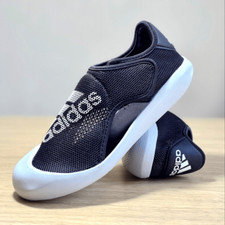 Adidas Altaventure Sport Swim Sandals Water Shoes Oreo Black Grey White 2Y New