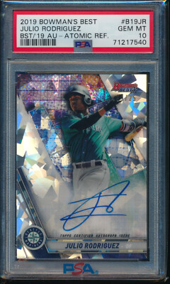 PSA 10 JULIO RODRIGUEZ AUTO 2019 Bowman