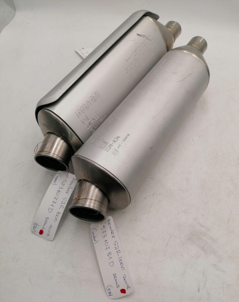 Ducati Monster S2R 1000 Exhaust Silencers Pair 57310771D 57310781D