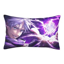 Jujutsu Kaisen Gojo Anime Velvet Pillowcase Bed Soft Pillow Cover Zipper 3 Sizes
