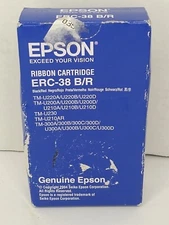EPSON RIBBON CARTRIDGE #ERC-38 B/R - BLACK & RED - INK CARTRIDGE - Sealed