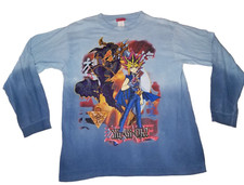 Vintage 90s Yu-Gi-Oh Yami Yugi Tie Dyed Long Sleeve Shirt size Youth Medium