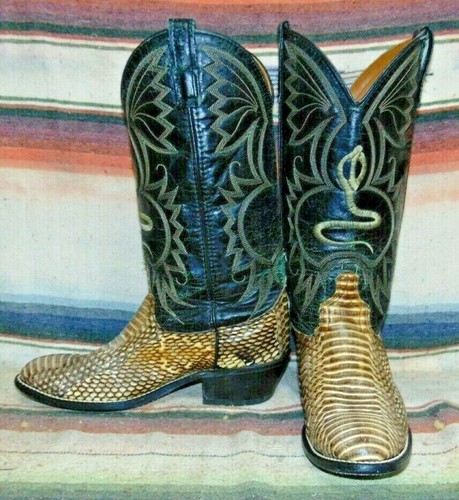 mens snakeskin boots