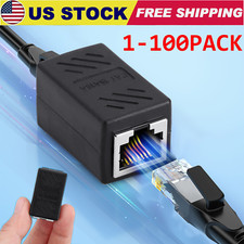 Lot RJ45 Inline Coupler Cat7 Cat6 Cat5e Ethernet LAN Network Cable Adapter USA