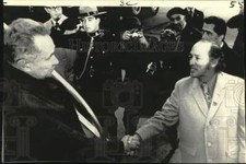 1971 Press Photo Soviet Premier Alexei Kosygin and Pierre Trudeau of Canada