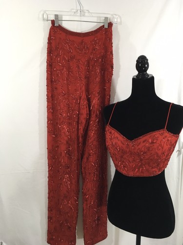 Precious Formals Red Beaded Sequin 2 