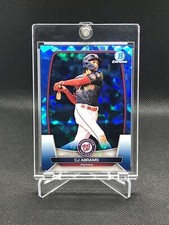 2023 Bowman Chrome Sapphire CJ Abrams #74 Washington Nationals