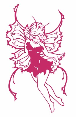 Girl Faerie Fairy Fantasy Tinker Bell Car Truck Window Vinyl Decal Sticker