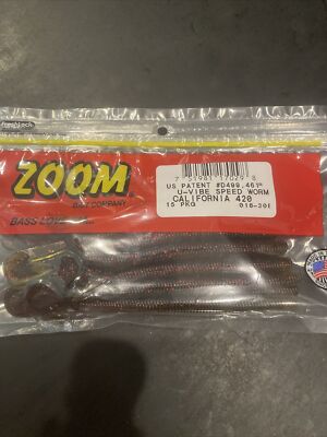 Zoom California 420 Ultra Vibe Speed Worm 6  Split Tail  (15 Pk)