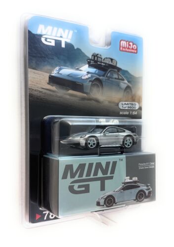 persecución! Porsche 911 Dakar Sombra Verde Metálico Modelo 1/64 por Mini GT MGT00780 - Imagen 3 de 7