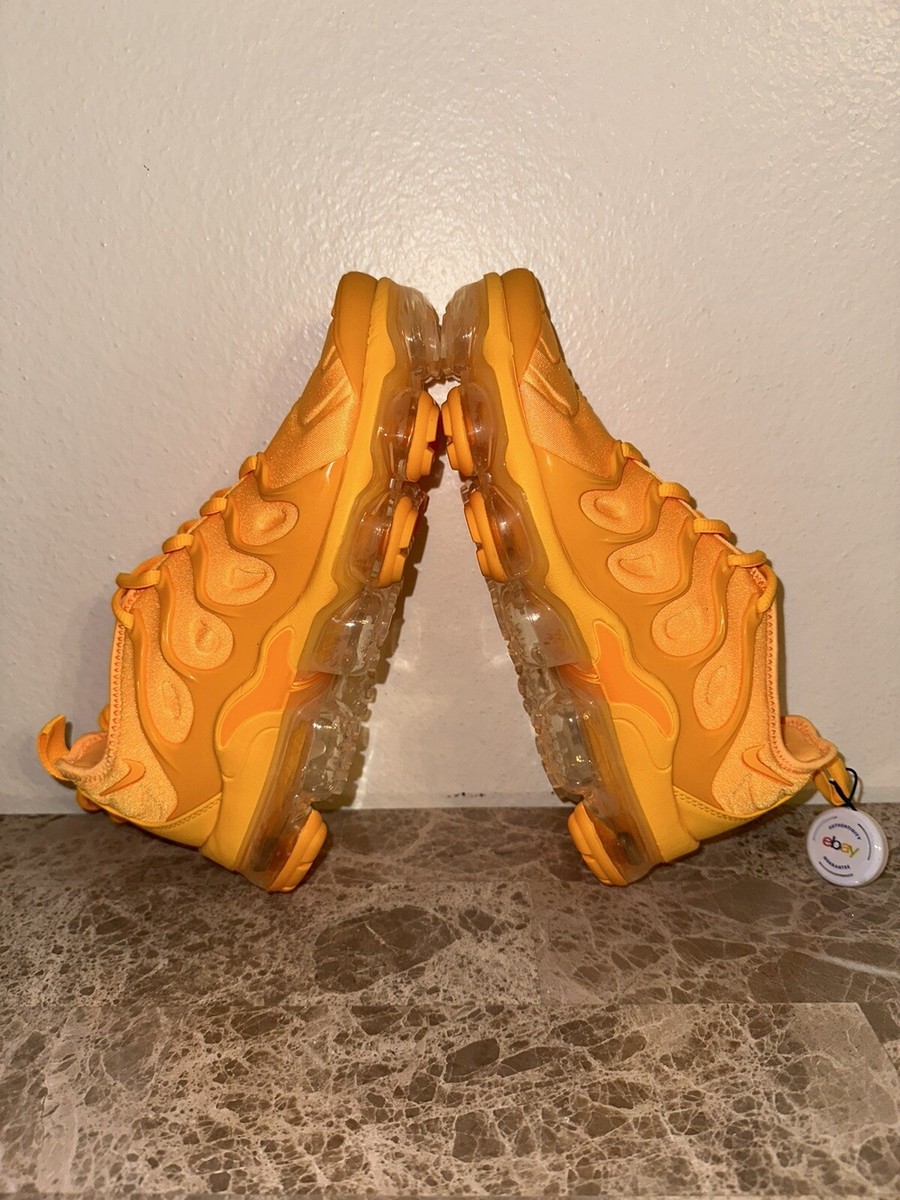 nike vapormax plus orange and yellow
