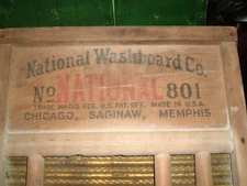 National Washboard Co No. 801 VINTAGE WASHBOARD Farmhouse Decor Authentic