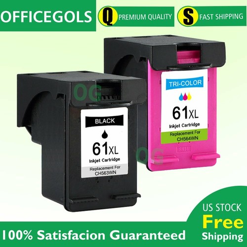 2PK Conjunto de cartucho de tinta 61XL para HP DeskJet 3000 3510 3511 3512  3516 3056A Impresora | eBay