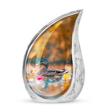 Autumn Tranquility Duck Urn - Small Urn For Human Ashes - Urn For Ashes Adult