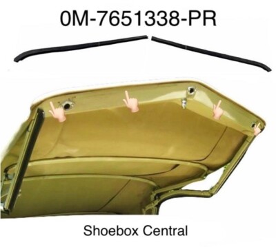 1949 1950 1951 Mercury Convertible Header Bow Seal on Top
