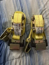 Sontax 2”x27’ Ratchet Tie Down With Flat Hooks (2 Straps)