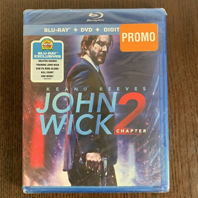 John Wick Chapter 2 Blu-ray DVD Digital HD 2017 2-Disc Set New