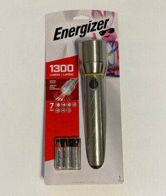 ENERGIZER Vision HD 1300 LUMEN LED Flashlight w/ AIRCRAFT Aluminum Body - 7 MODE