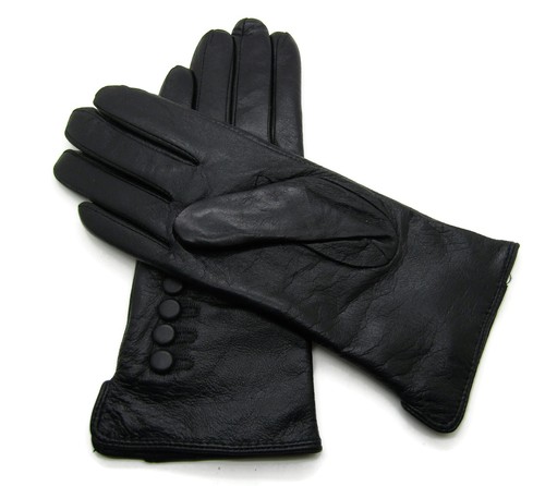 Womens Premium Luxury Cashmere Wool lined Real Leather Gloves Boxed - Picture 19 of 60