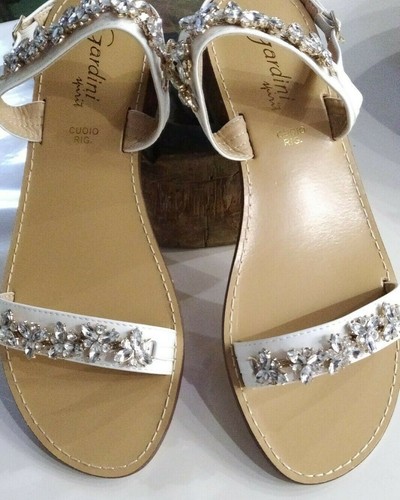 Scarpe Sandali Gioiello Nuovi brand Gardini Bianchi Fashion Made in Italy  Shoes | eBay