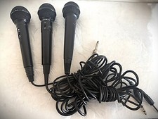 LOT of 3 Vintage Handheld Performance Dynamic Microphones, all 3 tested/working 