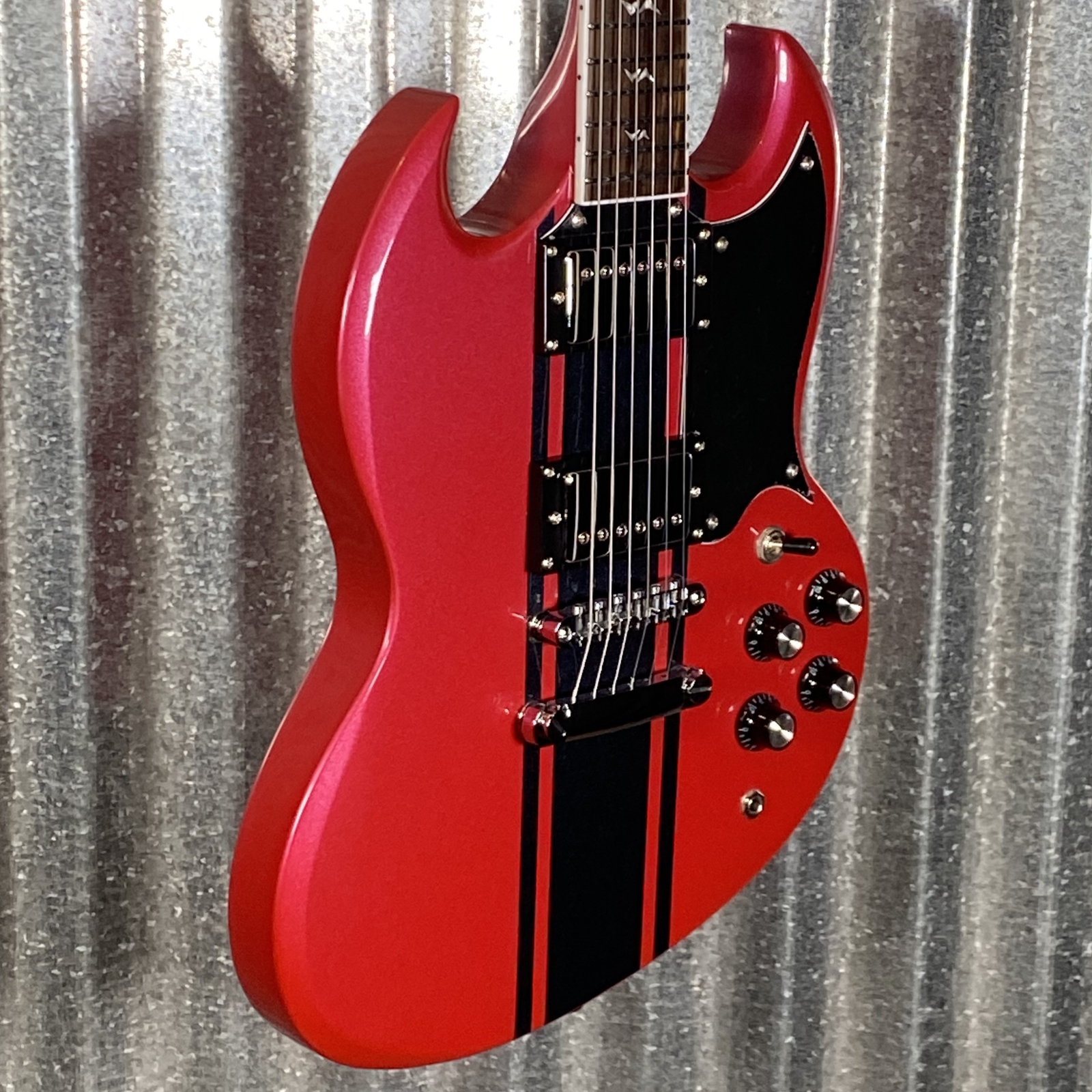 Westcreek Racer Offset SG Indy Red Solid Body Guitar 0225 Used eBay