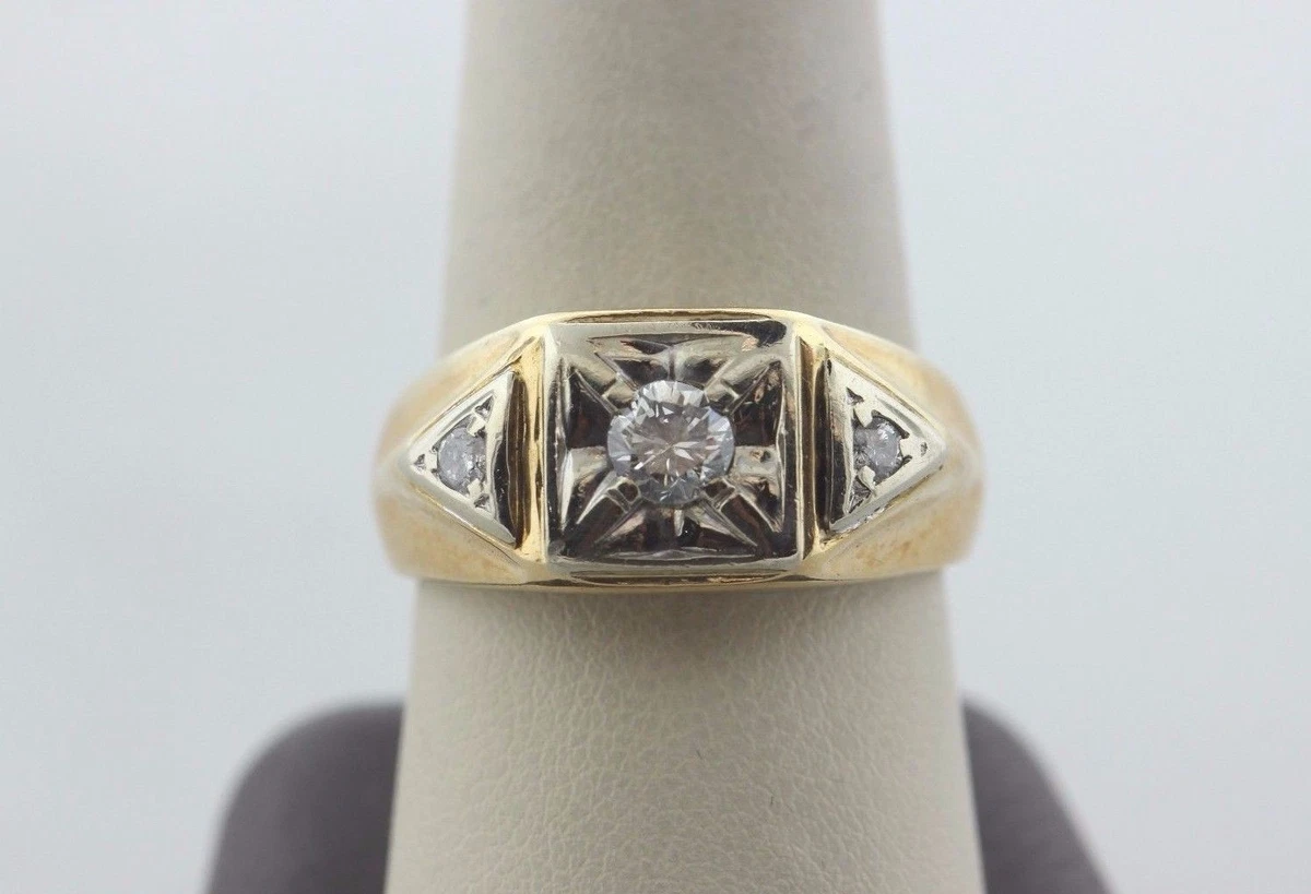 Mens diamond rings sale ebay