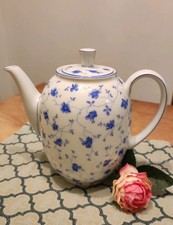 Kaffeekanne klein Arzberg Porzellanfabrik Bayern Blaublüten 