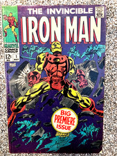 The Invincible IRON MAN #1 Marvel 1968 VG