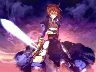 Anime Saber Fatezero Fatestay Night Sword Fantasy 11x17 Poster