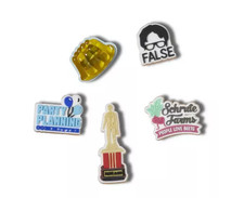 The Office Crocs Jibbitz Charms NEW 5 PACK: Jello, Dwight, Beets, Dundie, Party