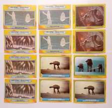 1980 OPC Star Wars ESB series 3. 21 movie scene cards gum effected