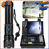 Taschenlampe LED 1000000 Lumen USB 7 Lichtmodi IPX7 Wasserdicht Camping Wandern