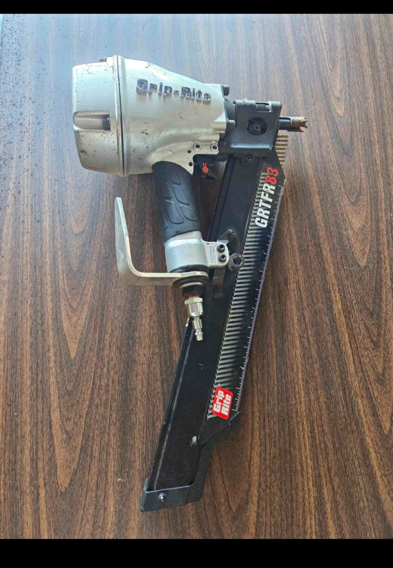 Grip-Rite GRTFR83 Air Framing Nailer Gun 21° Angle 8 Gauge 120 psi