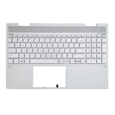 HP Envy X360 15 Upper Case Palmrest Keyboard Assembly Silver Replacement