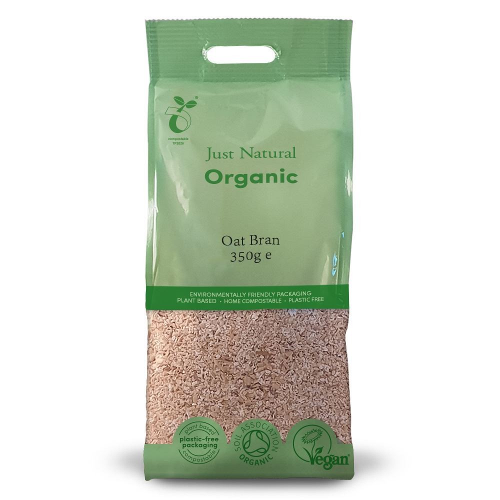 Just Natural Organic Organic Oat Bran 350g - 2 Pack