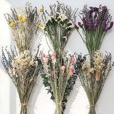6 Pack Boho Dried Flowers Bouquet Large Size 15-17 Inch Wedding Handmade Dry ...