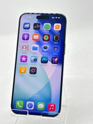 Unlocked Apple iPhone 15 Pro Max A2849 256GB Blue Titanium - Service Battery 79%