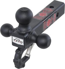 Trailer Hitch Tri-ball Hitch With Hitch Balls Beast Tow Hook Fits 2 Inch