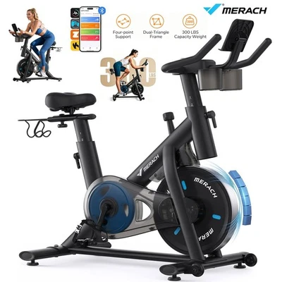 MERACH S26 Pro Exercise Magnetic Stationary Bike Low Noise Indoor Cycling Bike - image 1 of 4