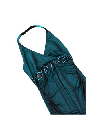 city triangles green dress City Triangles Y2K Mint Sparkle Formal – Frenchy's House of Vintage main image 0