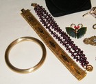 Atq/Vtg 15Pc FASHION JEWELRY LOT Garnet & Glass Beads~Coro~Carolee~JILCO~Italy — photo 8