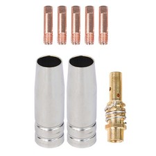 Per 15AK Per MIG Kit Accessori Saldatura 8PZ con Punte Contatto Rame 1 0mm M6