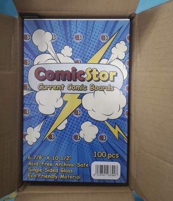 ComicStor Comic Book Backing Boards   Current 100 Pack