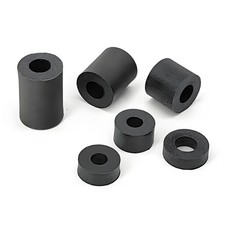 Black Spacers Plastic Standoffs Round Thick Washers Bore 6mm 6.5mm 8mm 10mm 12mm