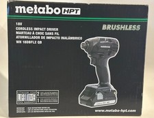 METABO HPT WH18DBFL2QB 18V Li-Ion Cordless Brushless 1/4-Inch Impact Driver Kit